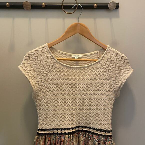 Weston Fit & Flare Arcata Dress | XS Anthropologie, Neutral Motif, Pockets $139 - Picture 10 of 10